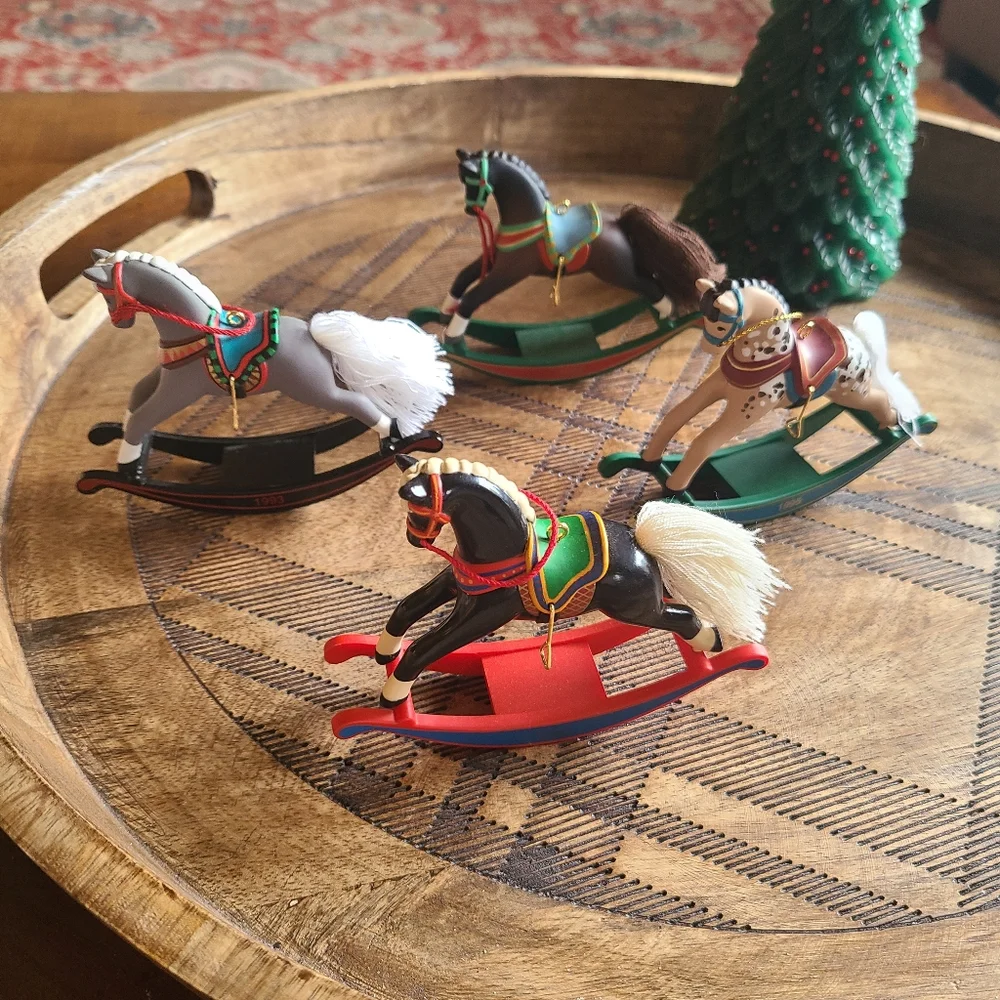 Hallmark Keepsake Rocking Horses 1993,1994,1995 & 1996